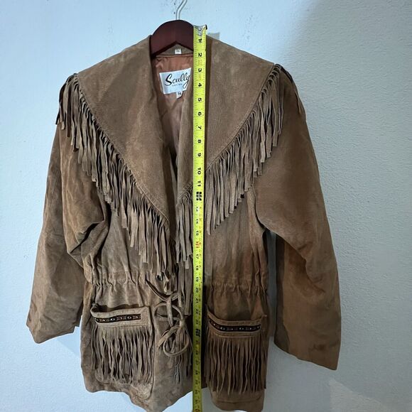 Scully Womens Suede Fringe Jacket Size 14 - Picture 5 of 7